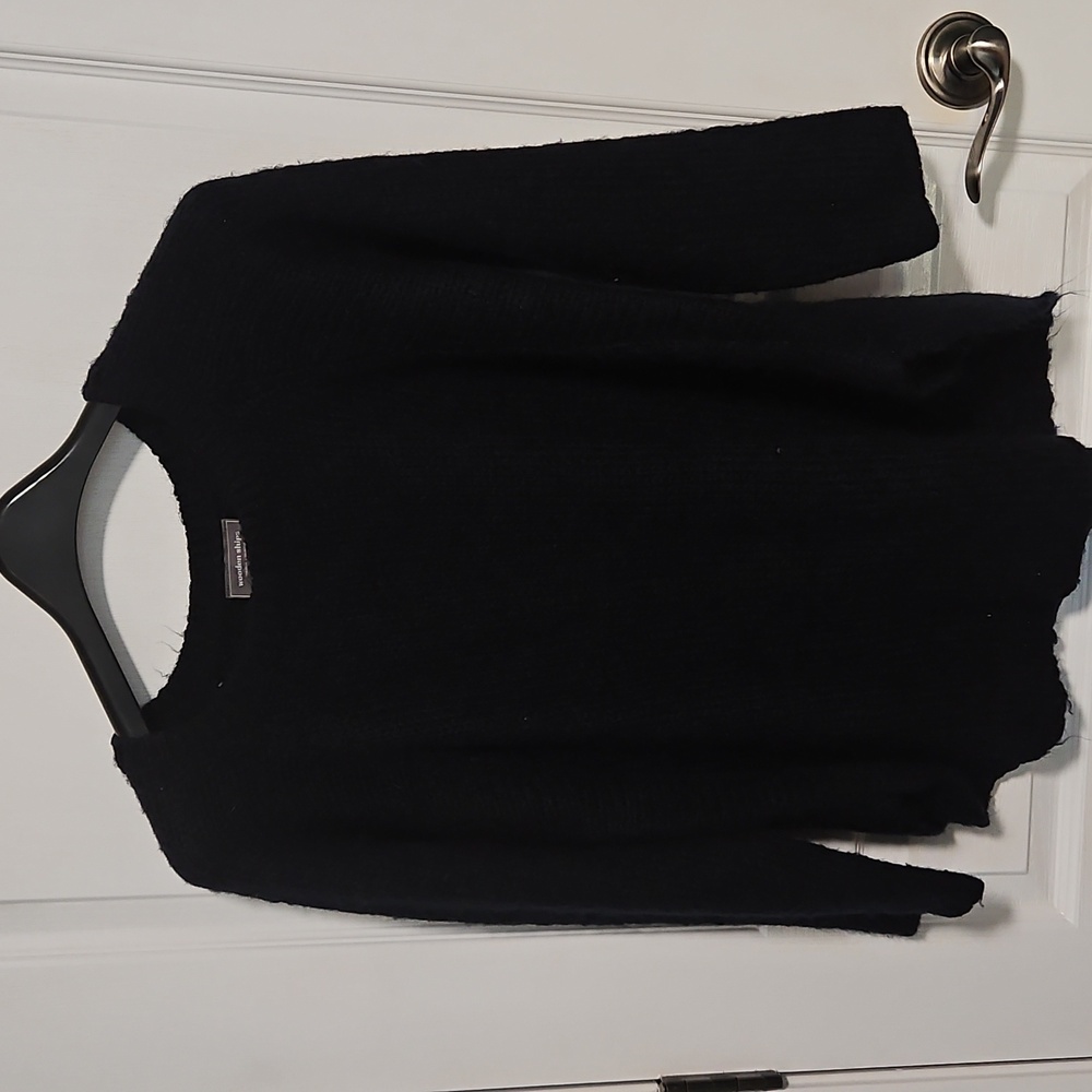 Wooden Ships Knit Mohair BlendOversized Crewneck Sweater Navy Blue, Women's XS/S